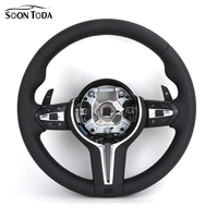 Volant personnalisé pour BMW M3 M5 F06 F10 F11 F13 F15 F16 F20 F21 F25 F30 F36 F22 F90 Style M Cuir Fibre de carbone LED