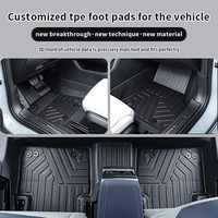 Tapetes de Piso para Auto TPE ODM, Impermeables, Antideslizantes, para Todo Clima, para Volvo XC90 de 7 Plazas, 2015 a 2020