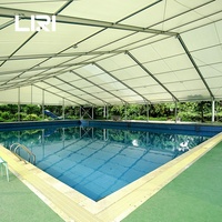 Tente de couverture de piscine portable permanente pour l'extérieur, toutes saisons