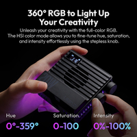 Ulanzi LE20 20W RGB Lumière de Poche CRI 95 + 2500K-9000K Gamme Dimmable LED pour Photographie Vidéo DSLR Vlog Téléphone Studio Selfie Utilisation