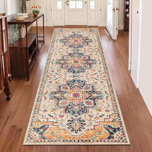 Vendita di fabbrica ciniglia Vintage ingresso corridoio tappeto angosciato medaglione macchina lavabile Runner tappeto 2x7 - Product Image 1