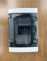 Boîtier de distribution ABS étanche 4 voies HA IP65 pour extérieur, boîtier de disjoncteur MCB 16A 230V