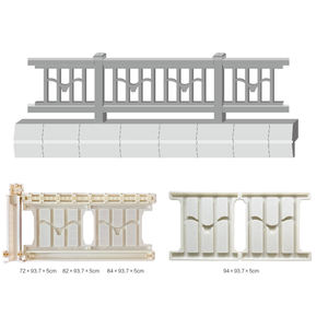 Coffrage en plastique ABS et PP, poteaux en treillis métallique, garde-corps, gabarits <span class=keywords><strong>de</strong></span> fondation <span class=keywords><strong>de</strong></span> clôture - Product Image 2