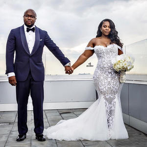 AL1481 2025 classico alla moda elegante sirena Curvy abito <span class=keywords><strong>da</strong></span> <span class=keywords><strong>sposa</strong></span> per le <span class=keywords><strong>donne</strong></span> di alta qualità di lusso taglie forti di sirena <span class=keywords><strong>abiti</strong></span> <span class=keywords><strong>da</strong></span> <span class=keywords><strong>sposa</strong></span> - Product Image 4