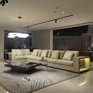 Canapé en cuir haut de gamme <span class=keywords><strong>Babylon</strong></span> pour salon - Canapé d'angle italien luxueux, meubles de luxe sur mesure - Product Image 1