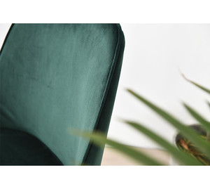 Meubles de salle à manger de luxe, chaises de salle à manger en velours vert à dossier haut, revêtements en <span class=keywords><strong>tissu</strong></span> modernes pour restaurant - Product Image 2