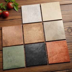 Carreaux de sol en céramique de style vintage en pierre <span class=keywords><strong>calcaire</strong></span> mate Wabi-Sabi antidérapants 200x200mm pour salle de bain, balcon, terrasse, garantie 5 ans - Product Image 1