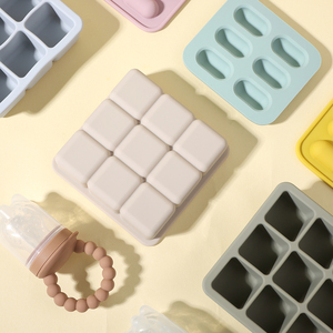 Nouvel ensemble d'alimentation pour nouveau-nés : plateau en silicone pour <span class=keywords><strong>lait</strong></span> <span class=keywords><strong>maternel</strong></span>, jus de fruits et purées de fruits, idéal pour la congélation des aliments pour bébés - Product Image 5