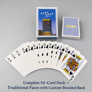 Carte da Gioco Personalizzate per Hotel, Ecologiche, Portatili, in Carta Artistica, Mazzo di Poker Tong Run, Scatola in Carta OEM per Famiglia - Product Image 3
