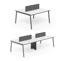 Poste de travail ergonomique en acier économique avec gestion des câbles, conception durable, usage commercial, bureau pour personnel, table de conférence