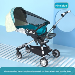 Passeggino JRQ Personalizzabile di Alta Qualità, Seduta Reclinabile Pieghevole in PU, Capacità di Carico 20KG, in Lega di Alluminio, Personalizzabile - Product Image 5