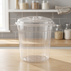 CATEEM MRD097 50L Transparent Plastic Eco-Friendly Classic <b>Lockable</b> Food Container Multifunction Design Freshness Preservation - Product Image 3