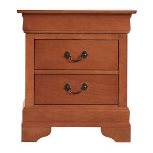 DB Table de chevet élégante en chêne massif avec design français classique et moderne Caractéristiques intelligentes pour la chambre ou le salon - Product Image 3