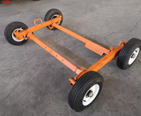 Chariot de déplacement de véhicules lourds 3 tonnes avec roues universelles, outil de positionnement et de remorquage pour atelier de réparation automobile