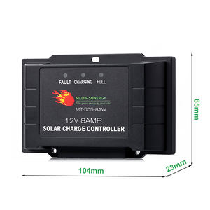 Régulateur de Charge <span class=keywords><strong>Solaire</strong></span> Intelligent PWM 12V 5A IP65 pour Panneau <span class=keywords><strong>Solaire</strong></span> <span class=keywords><strong>12</strong></span> <span class=keywords><strong>Volts</strong></span> 8A, Chargeur de Batterie 55W avec Schéma de Circuit 12A 15A - Product Image 1