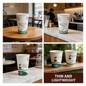 Gobelets en papier jetables personnalisés pour dégustation, 4oz, 5oz, 6oz, pour emballage de boissons à emporter, usage commercial, vente en gros - Product Image 6