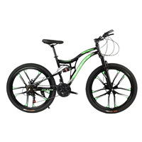 Vélo de montagne 21 vitesses pour hommes, femmes, adultes, étudiants, avec amortissement, frein à disque tout-terrain, fourche à ressort légère, haute teneur en carbone
