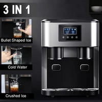 Machine à glaçons automatique 3 en 1 de haute qualité avec distributeur d'eau et rasoir à glace pour machine à glaçons à usage domestique