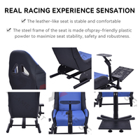 Siège de course réglable en cuir GY028, cockpit de jeu de course, simulateur de course pour Logitech G25, G27, G29, G920