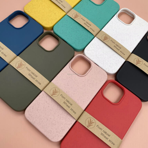 Rơm Lúa Mì <span class=keywords><strong>T</strong></span>ái Chế Sinh Thái Thân Thiện Phân Hủy Sinh Học Điện Thoại Bìa Cho <span class=keywords><strong>Iphone</strong></span> 16 15 14 Cộng Với 13 12 11 Pro Max Trường Hợp - Product Image 1