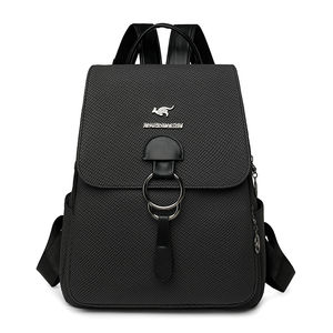 Sac à dos étudiant étanche et durable de haute qualité Sac en cuir PU Sac à dos femme - Product Image 4