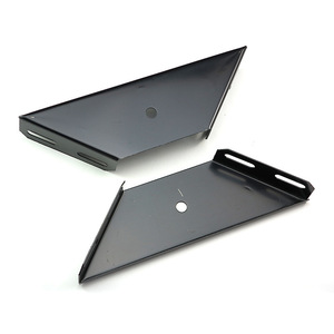 Support d'angle pour cadre de lit noir WUZZA, en acier au carbone, support d'angle droit à 90 degrés pour le support de meubles de chambre à coucher - Product Image 1