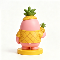 Figurine d'art de collection personnalisable en plastique écologique, motif ananas et œuf, 8,5 cm, pour cadeaux et promotions