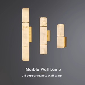 Lámpara de pared LED de lujo Simple y moderna, todo cobre, pasillo, restaurante, baño, dormitorio, lámparas de pared de noche <span class=keywords><strong>para</strong></span> habitación de Hotel, sala de estar - Product Image 6
