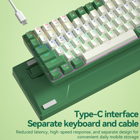 BOW Hot Swappable 100 Keys Ergonomics Computer Accessories Wired Gaming Mechanical Keyboard for Laptop Desktop
