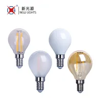2022 China Hot Selling 2W 4W 5W 75mm Glas E12 E14 E26 E27 B15d B22d Klar gefrostete bunte G45 LED-Glühlampe