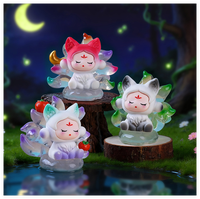 Miniatur 3D Deko-Harzfiguren Hersteller Cartoon Fuchs Winzige Mini Harz-Tierfiguren für Kinder Großhandel Kunst Trendiges Spielzeug