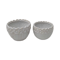 Pots de plantes décoratifs en céramique de style moderne, écologiques, durables, à motif irrégulier pour plantes succulentes, vase pour la maison, le balcon, le jardin, le sol