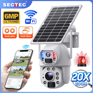 3K HD 20x Zoom ống kính kép 6MP 4G không thấm nước năng lượng mặt trời Camera an ninh Hệ thống CCTV ngoài trời PTZ WIFI IP Mạng năng lượng mặt trời máy ảnh - Product Image 2