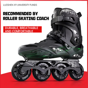 Patins à roulettes en ligne pour adultes OEM, professionnels, pour le freestyle, la remise en forme, la <span class=keywords><strong>vitesse</strong></span> urbaine, 4 roues, respirants, imperméables, coque rigide - Product Image 2