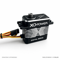 Servomoteur Metal Gear XQ-S8050D 54KG en acier inoxydable et aluminium, sans noyau, étanche, couple élevé, pour voiture et camion RC tout-terrain à l'échelle 1/5, OEM ODM