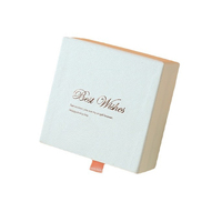 Boîte à bijoux à tiroir avec logo imprimé personnalisé Boîtes de rangement d'emballage cadeau en papier carton pour bijoux