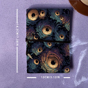 Vintage A6 fatti a mano chiusura cravatta taccuino pagine rimovibili regalo premuroso per gli appassionati di vino con molti occhi su Cosmic - <span class=keywords><strong>Lik</strong></span> - Product Image 4