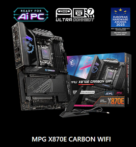 Tarjeta Madre M SI MPG X870E CARBON WIFI ATX, AMD AM5 Ryzen 9000 8000 7000 DDR5, Wi‑Fi 7, 5G LAN - Product Image 2