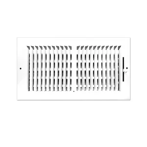 Bi-directional vertical air supply grilles Ventilation covers and diffusers Flat stamped surfaces