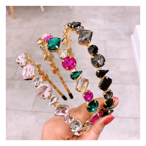 <span class=keywords><strong>Serre</strong></span>-têtes Luoyan Bling en cristal, bandeaux à strass, accessoires capillaires étincelants en diamant pour femmes et filles, pour fêtes et mariages - Product Image 3