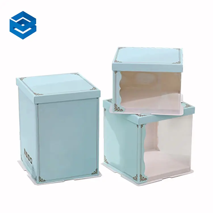 よくデザインされた中国卸売食品包装ボックスケーキ用段ボールケーキボックス