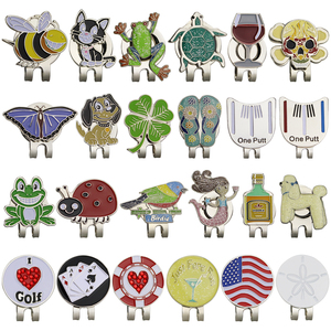 Marqueur <span class=keywords><strong>de</strong></span> <span class=keywords><strong>balle</strong></span> <span class=keywords><strong>de</strong></span> <span class=keywords><strong>golf</strong></span> magnétique à clipser sur chapeau, en alliage magnétique, vente en gros - Product Image 2