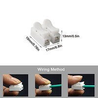 Connecteur rapide à sertir CH2, bornier de type pince pour câble, idéal pour la connexion de fils de bande LED