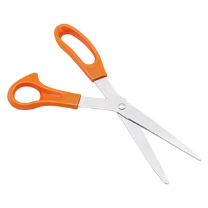 Tijeras de Oficina de Acero Inoxidable Color Naranja, Tijeras de Cabeza Recta para Manualidades, Uso Doméstico y de Sastrería - Product Image 3