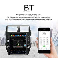Pantalla Estilo Tesla LELV para Toyota Land Cruiser Prado 150 2014-2017 con Navegación GPS Android, Autoestéreo y Unidad Principal Multimedia para Coche
