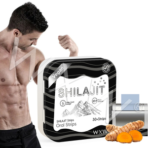 Bande orale professionnelle personnalisée de Shilajit et d'Ashwagandha, capsule de Shilajit de l'Himalaya, Maca, Ashwagandha, bande de soutien énergétique au Shilajit - Product Image 1