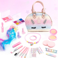 Kit de maquillage personnalisé pour fille, jeu de maquillage de scène mignon pour enfants et bébés, jeu de maquillage cosmétique de vernis à ongles pour enfant, cadeau de Noël