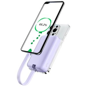 Custom 22.5W Portable Magnetic Power Bank 10000mah with Cable External Battery Wireless Charger Power Bank for Phone - Product Image 6