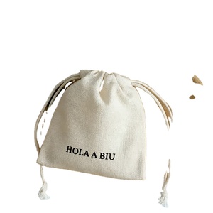 Bolsa de algodón personalizada con logo para guardar bolsos, cubierta protectora para bandoleras, con cierre, para asas grandes (más de 50 cm), de algodón orgánico natural. - Product Image 1
