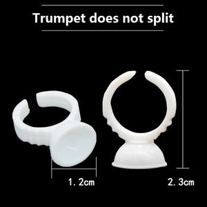 100 pièces en gros, anneaux en plastique pour colle, différentes tailles et styles, anneaux pour colle à cils, emballage personnalisé, anneaux pour colle pour extensions de cils - Product Image 5